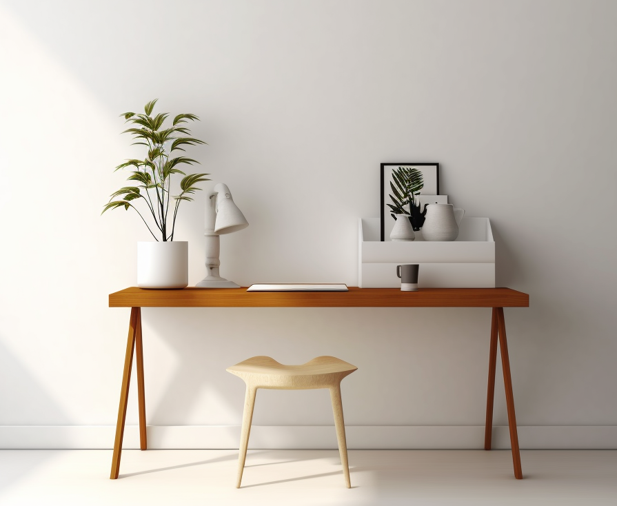 Minimal desk setup